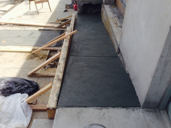 Concrete wheelchair ramp by M&C M&C Contractors