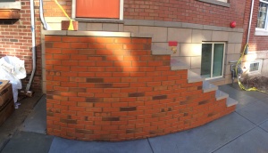 Custom brick steps in South Philadelphia